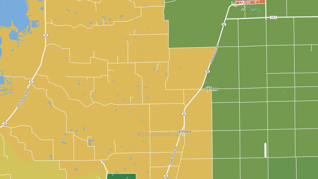 Lowpoint, IL Map of Drug-Related Crime Rates