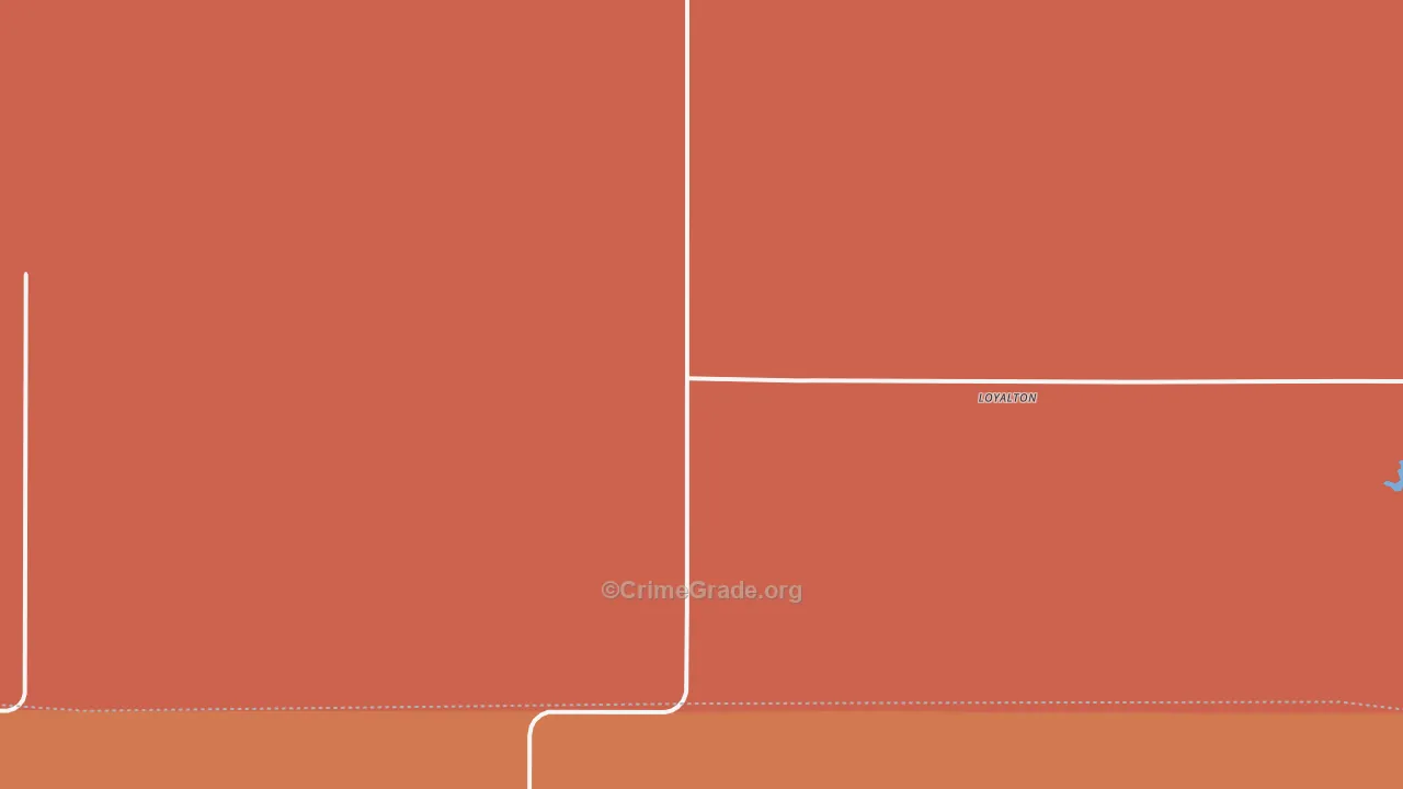 Loyalton, SD Map of Drug-Related Crime Rates