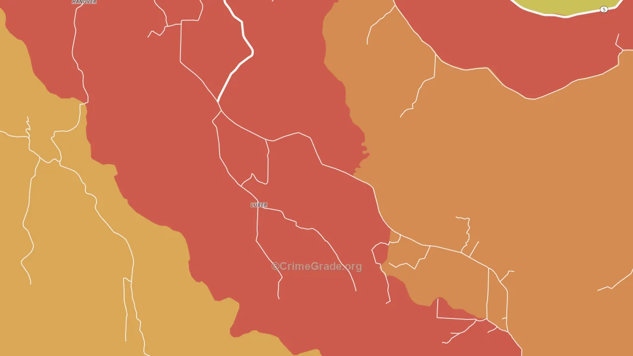 Luber, AR Map of Drug-Related Crime Rates