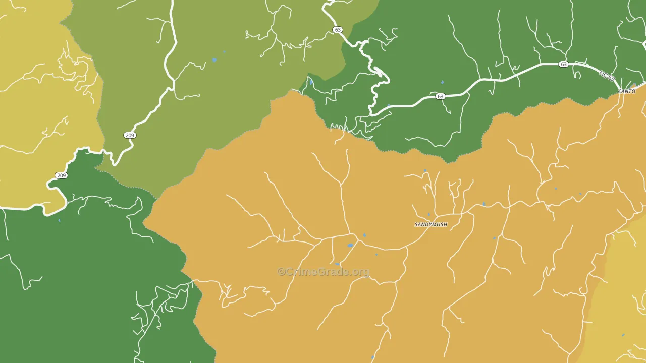 Luck, NC Map of Drug-Related Crime Rates
