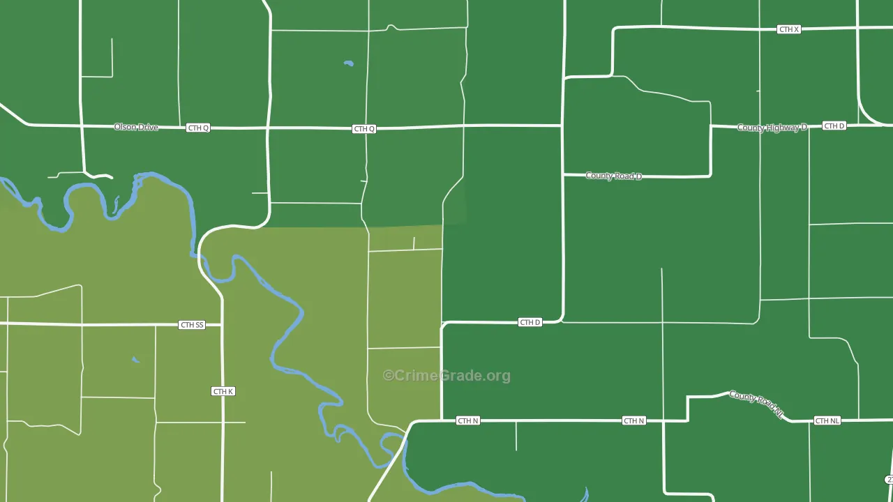 Ludington, WI Map of Drug-Related Crime Rates