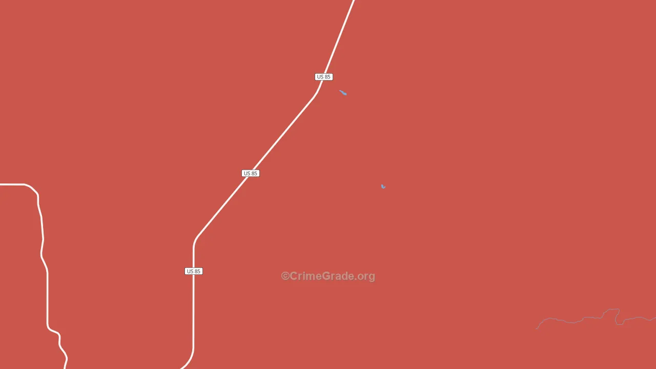 Ludlow, SD Map of Drug-Related Crime Rates