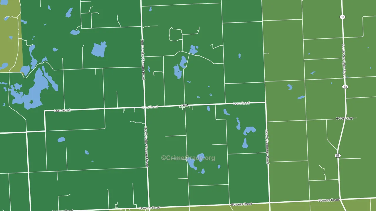 Lum, MI Map of Drug-Related Crime Rates