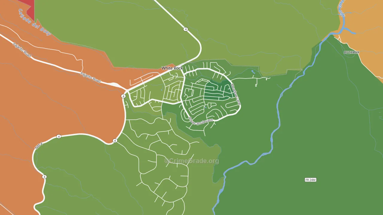 Lumberton, NM Map of Drug-Related Crime Rates