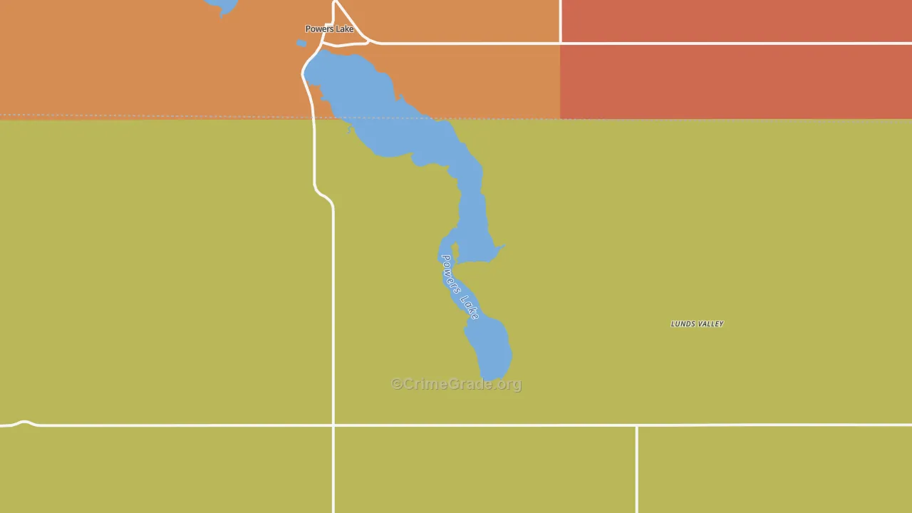 Lunds Valley, ND Map of Drug-Related Crime Rates