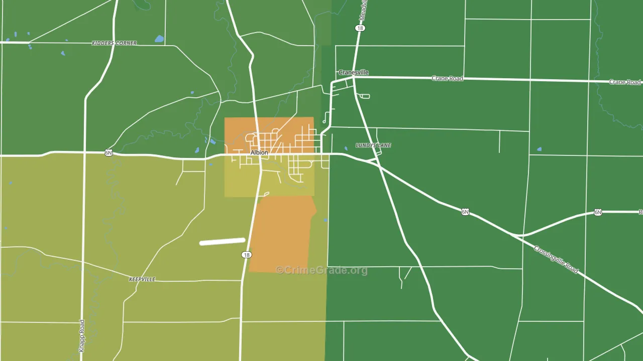 Lundys Lane, PA Map of Drug-Related Crime Rates