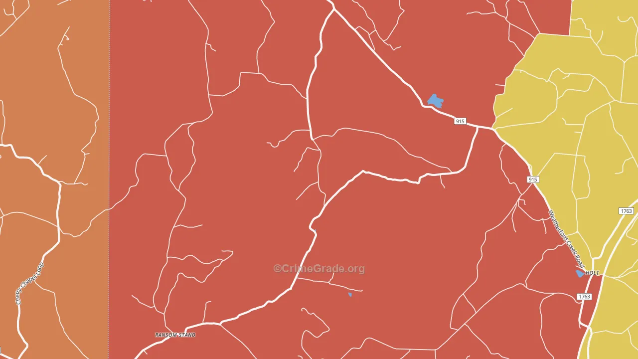 Lutts, TN Map of Drug-Related Crime Rates