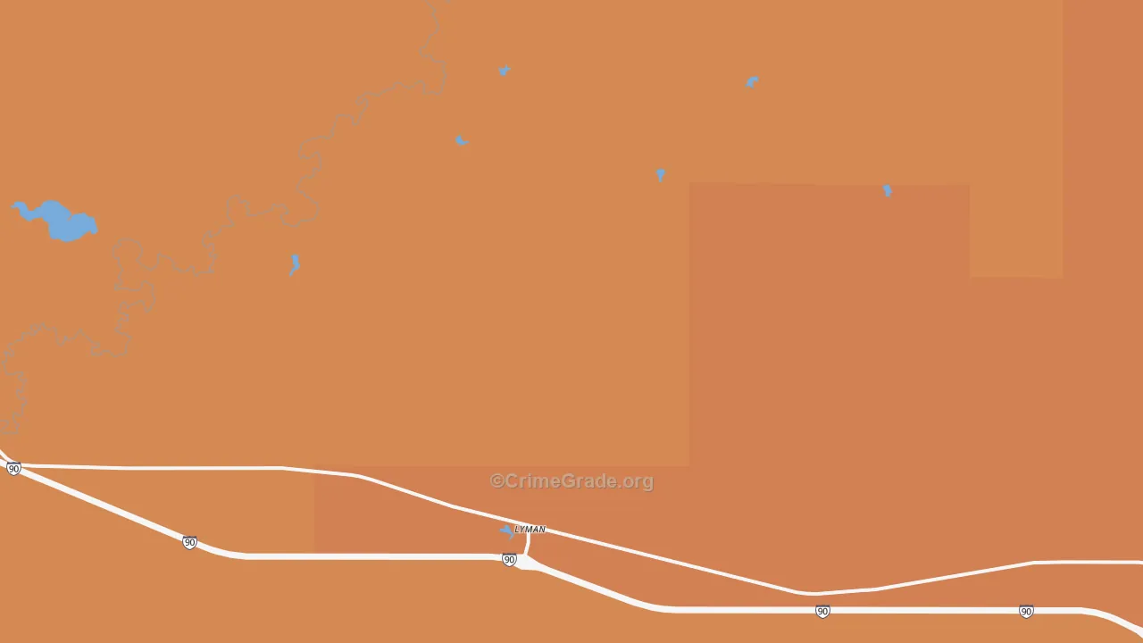 Lyman, SD Map of Drug-Related Crime Rates