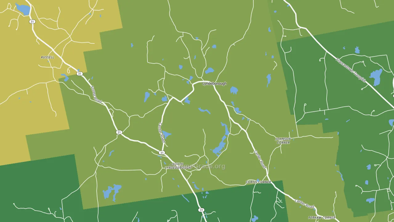 Lyndeborough, NH Map of Drug-Related Crime Rates