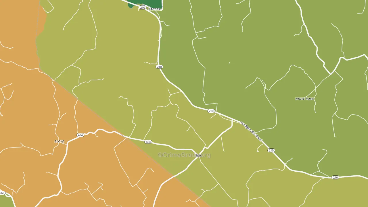 Mac, KY Map of Drug-Related Crime Rates