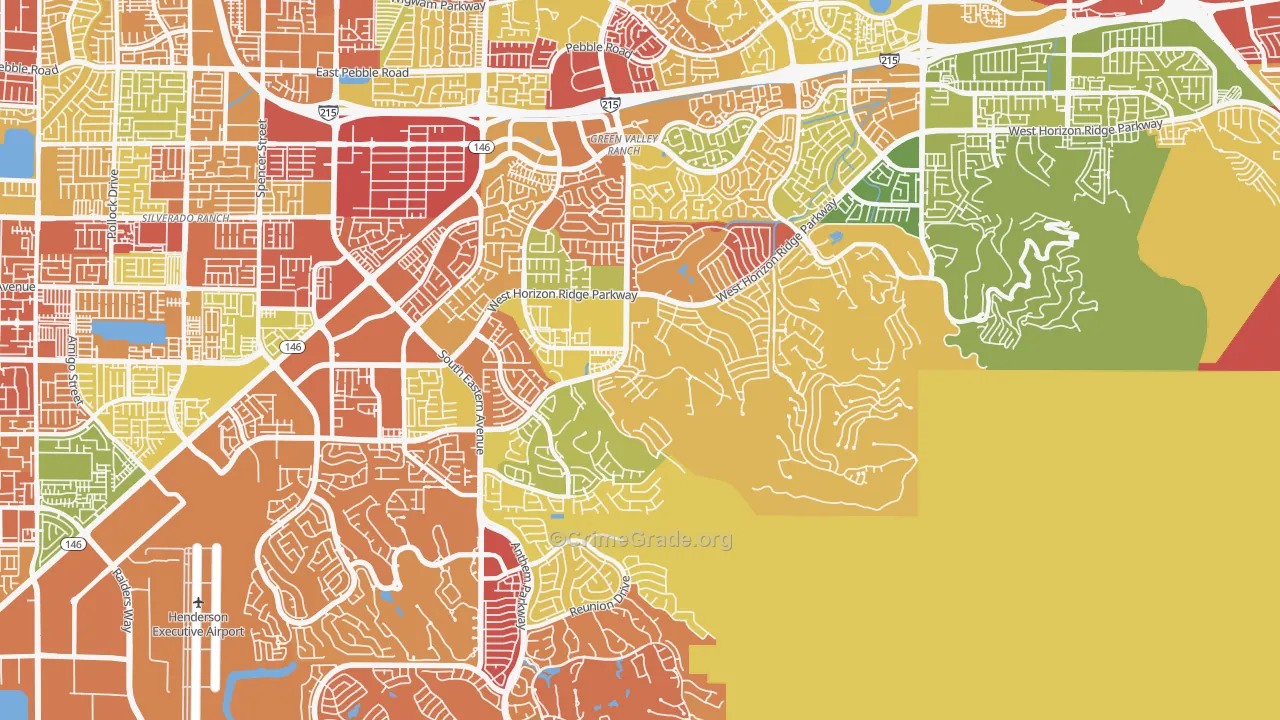 Macdonald Ranch, Henderson, NV Map of Drug-Related Crime Rates