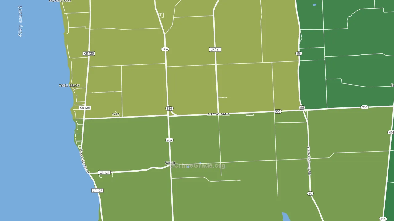MacDougall, NY Map of Drug-Related Crime Rates