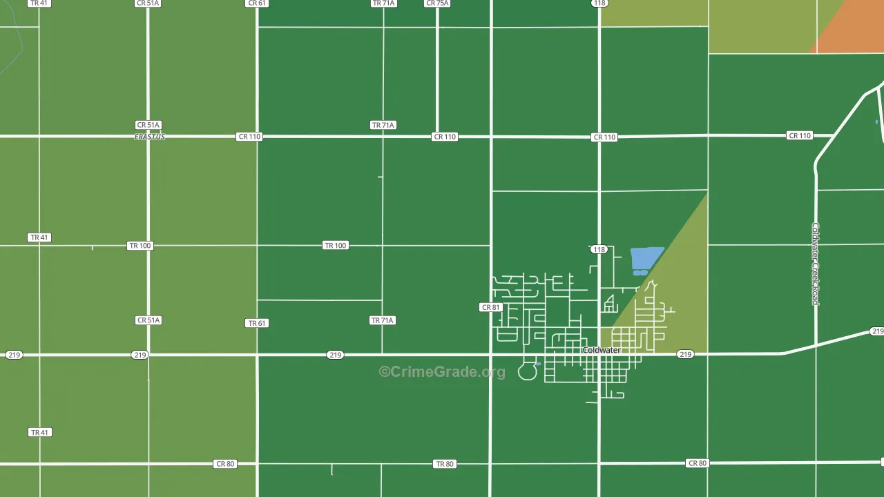 Macedon, OH Map of Drug-Related Crime Rates