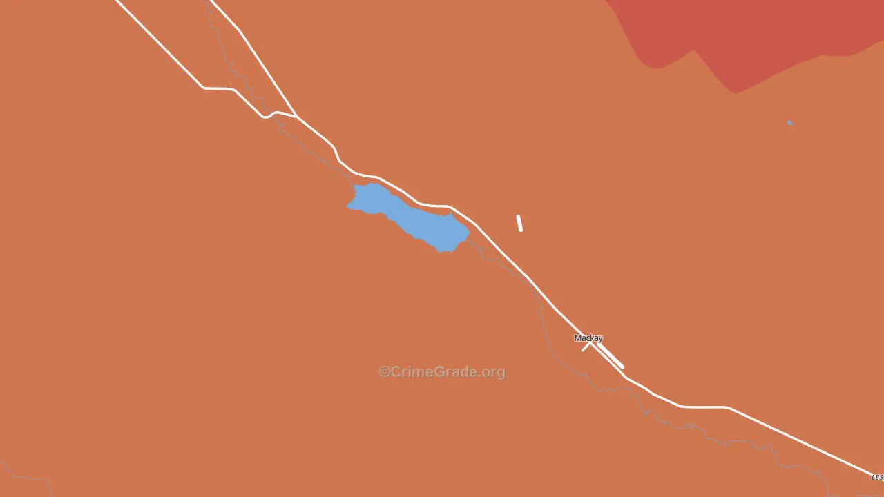 Mackay, ID Map of Drug-Related Crime Rates