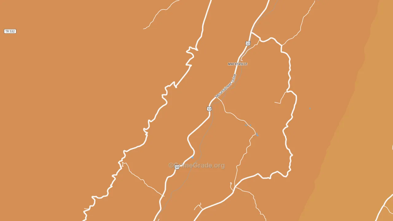Macksville, WV Map of Drug-Related Crime Rates