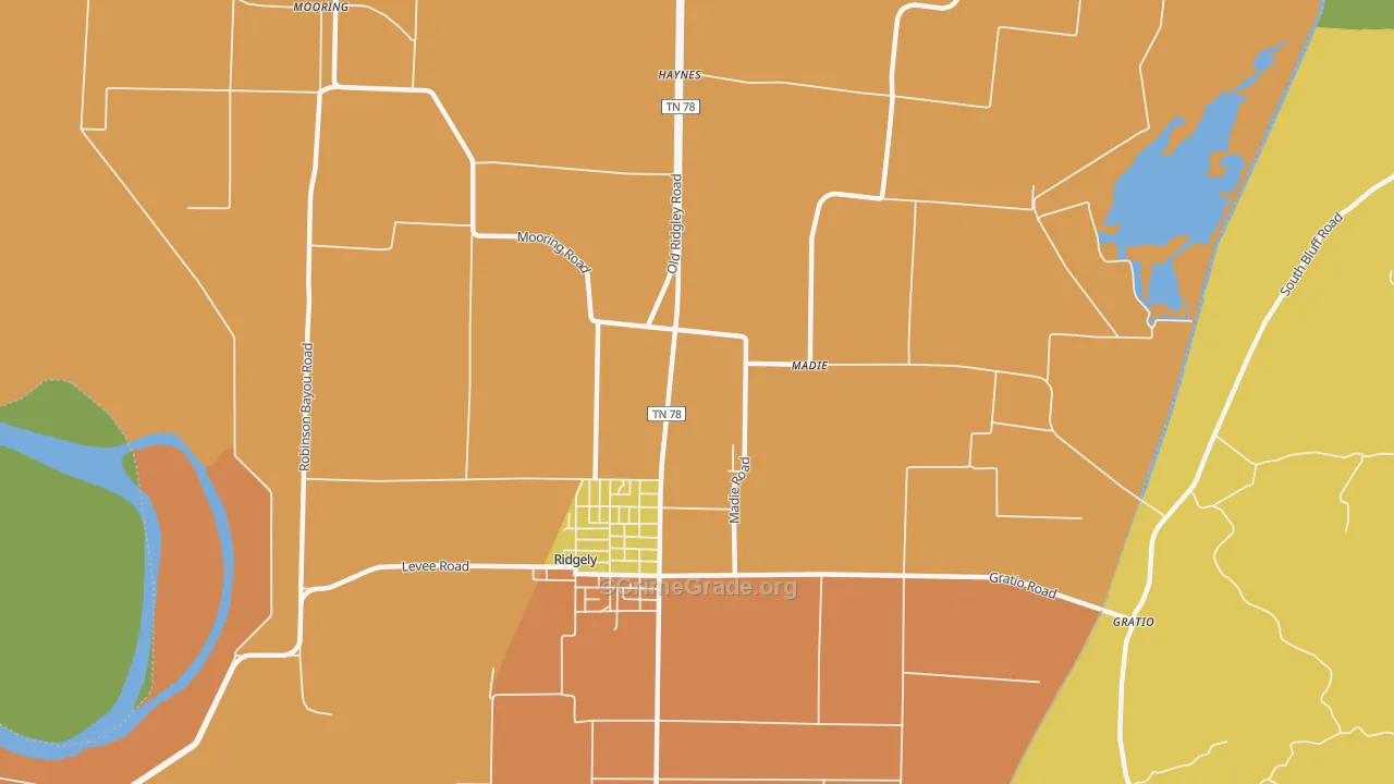Madie, TN Map of Drug-Related Crime Rates