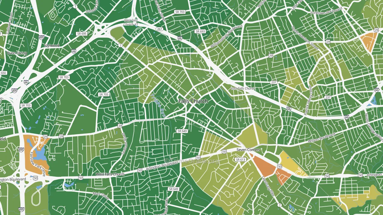Madison Condominium, Falls Church, VA Map of Drug-Related Crime Rates