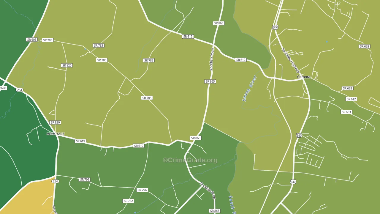 Madrid, VA Map of Drug-Related Crime Rates