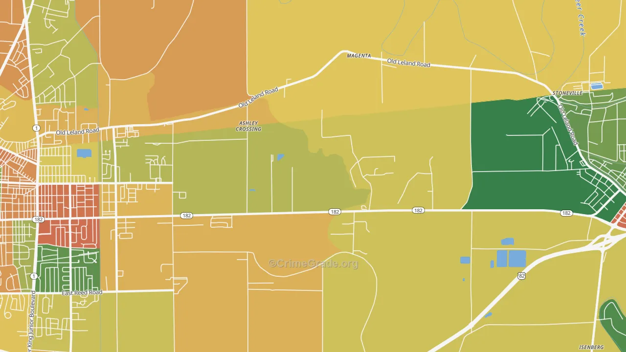 Magenta, MS Map of Drug-Related Crime Rates