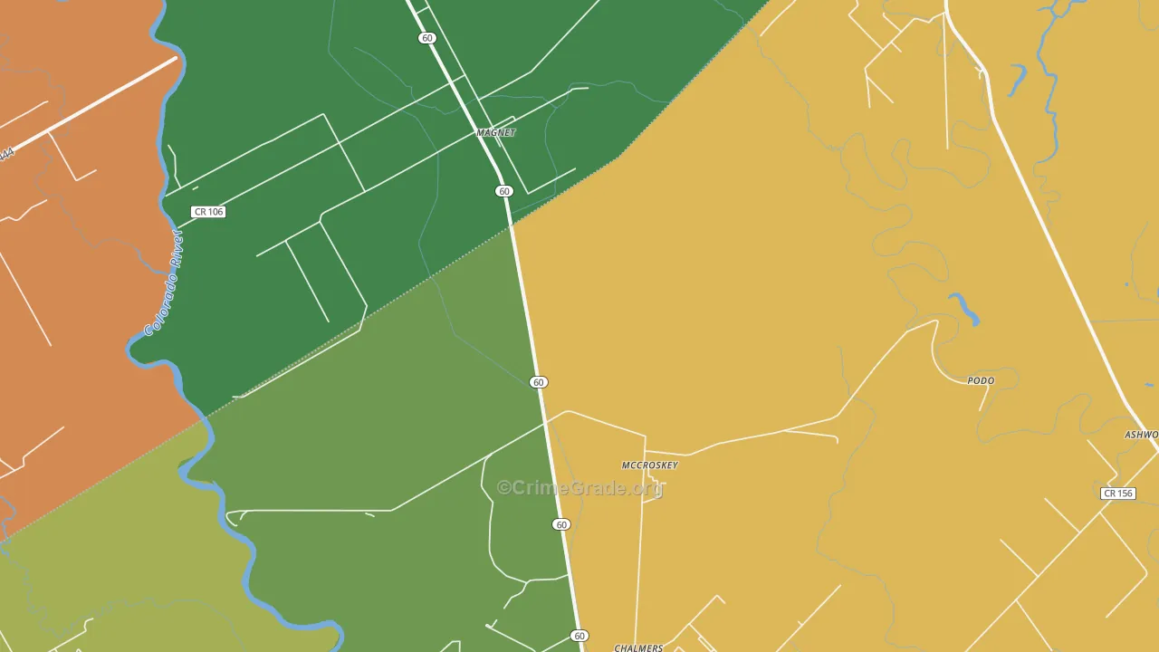 Magnet, TX Map of Drug-Related Crime Rates