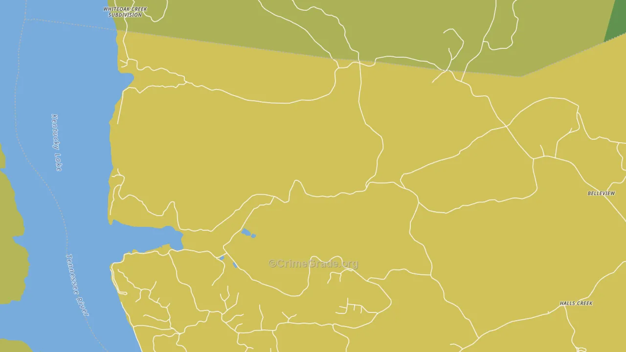 Magnolia, TN Map of Drug-Related Crime Rates