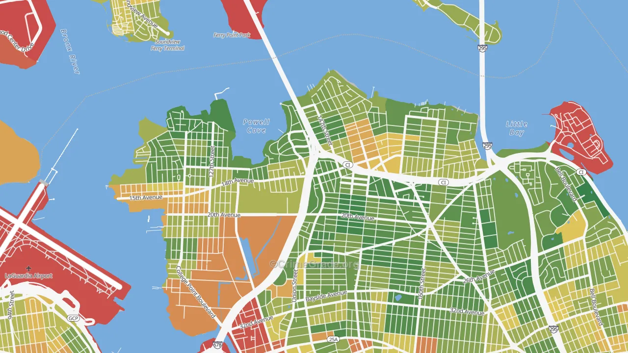 Malba, Queens, NY Map of Drug-Related Crime Rates