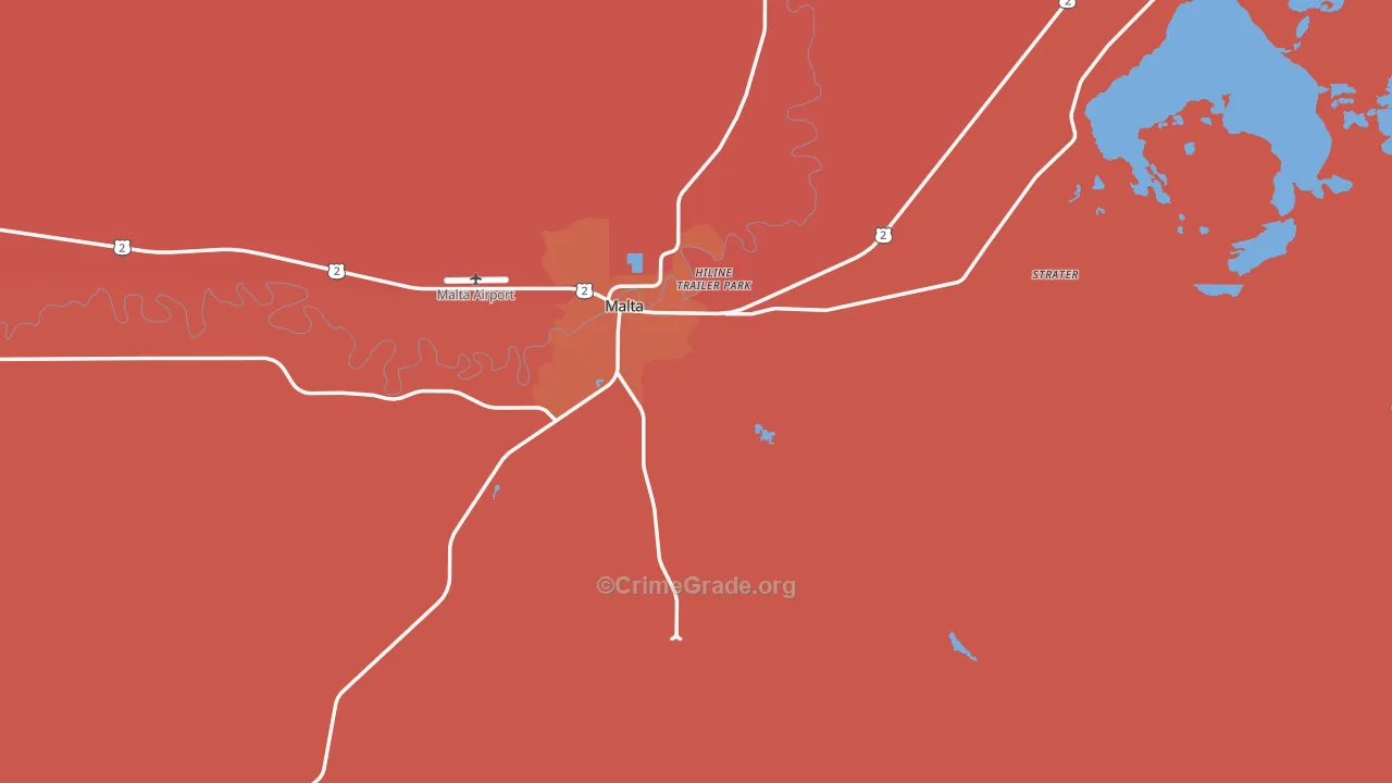 Malta, MT Map of Drug-Related Crime Rates