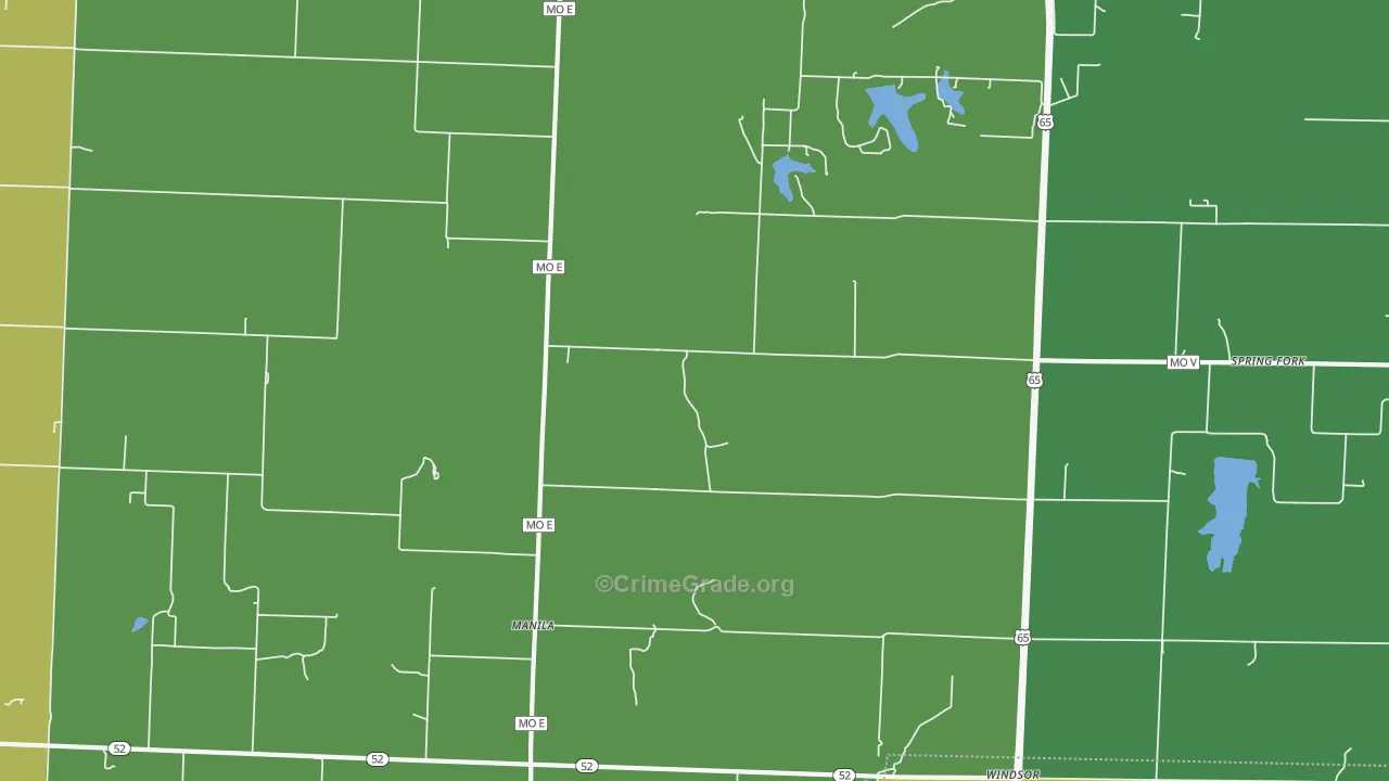 Manila, MO Map of Drug-Related Crime Rates
