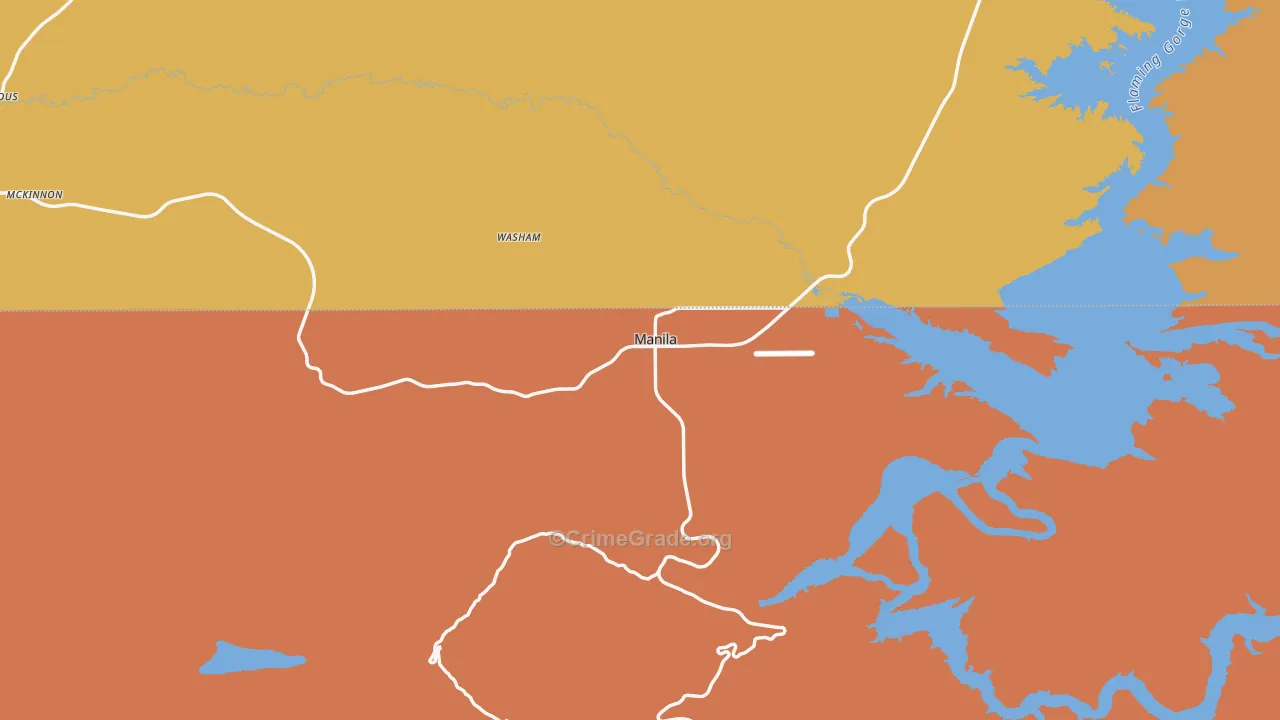 Manila, UT Map of Drug-Related Crime Rates
