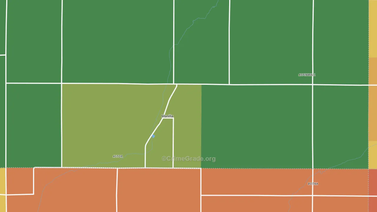 Manilla, IA Map of Drug-Related Crime Rates