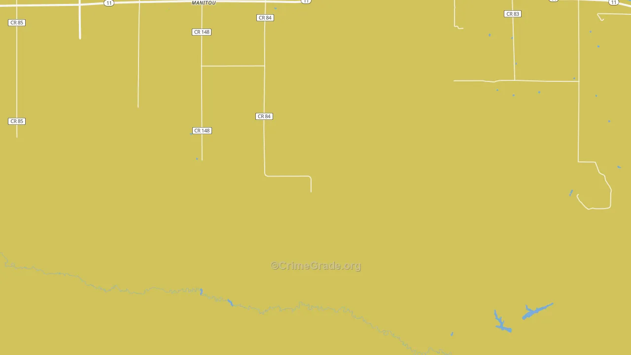 Manitou, MN Map of Drug-Related Crime Rates