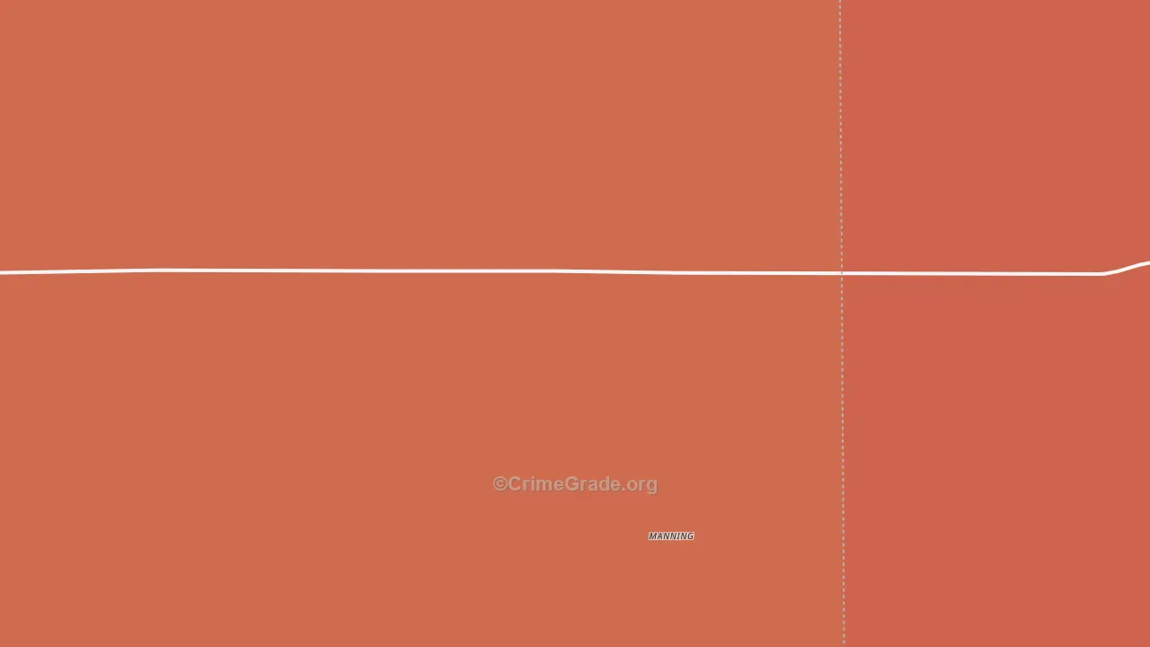 Manning, KS Map of Drug-Related Crime Rates
