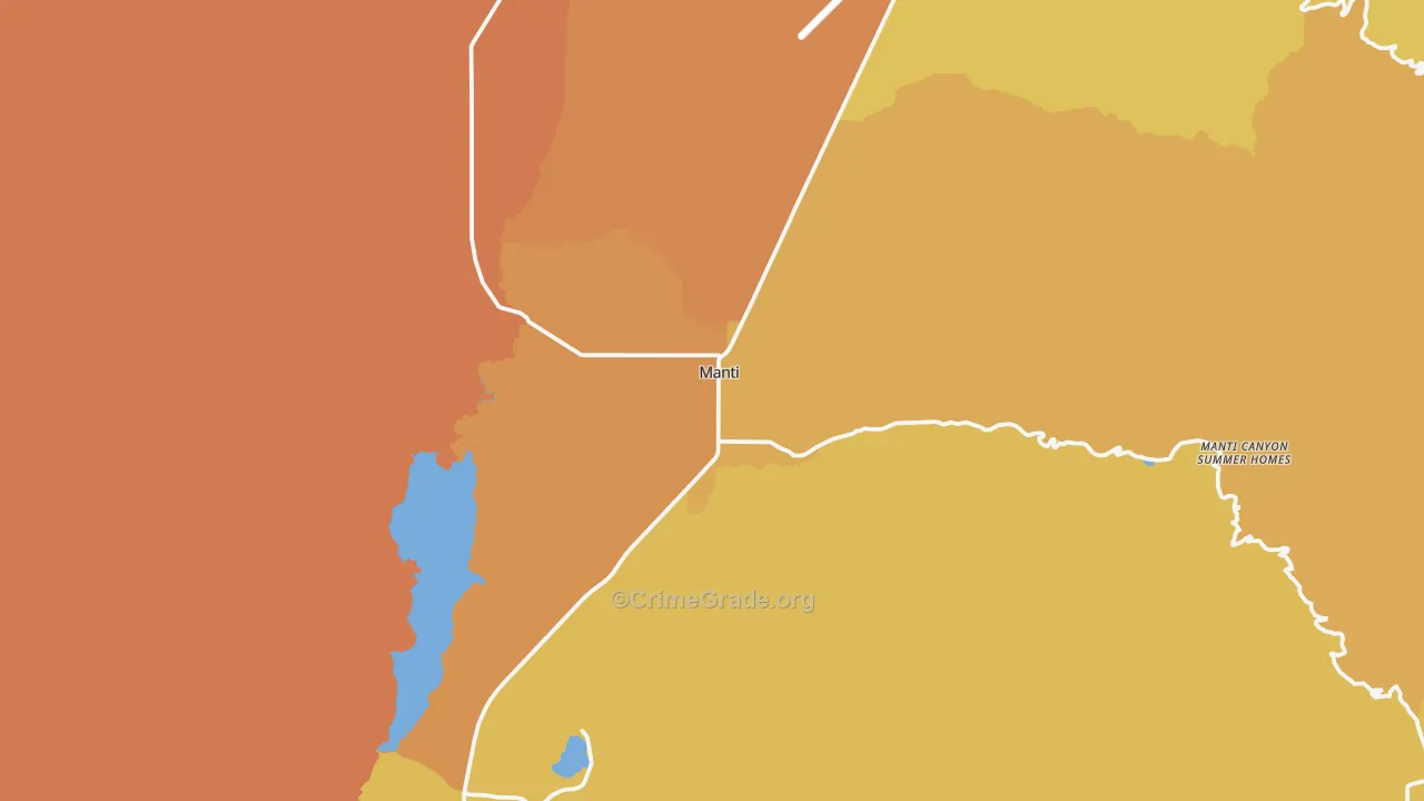Manti, UT Map of Drug-Related Crime Rates