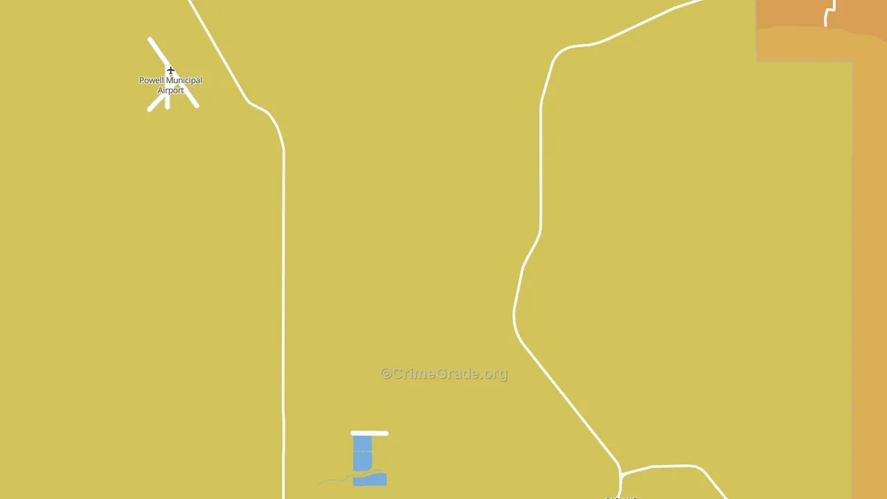 Mantua, WY Map of Drug-Related Crime Rates