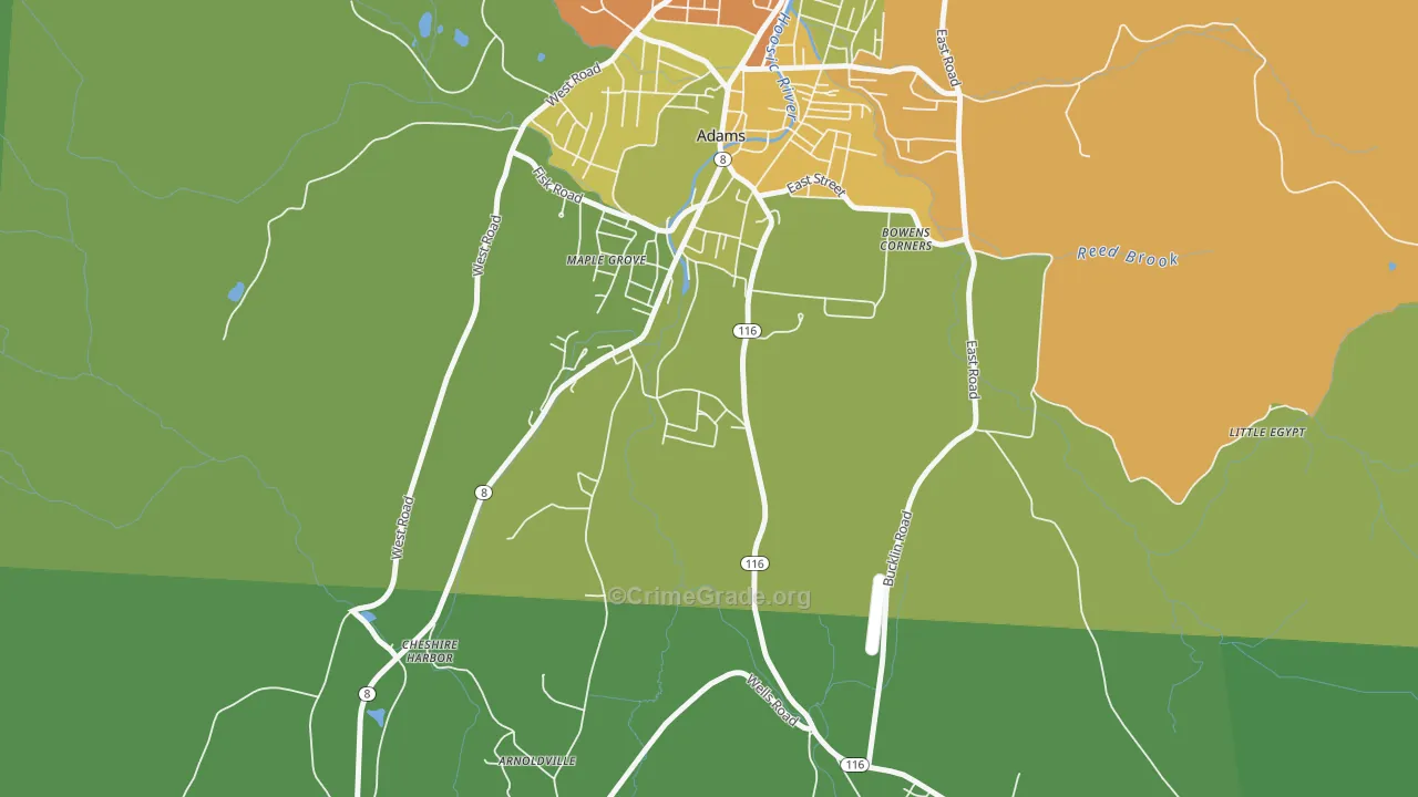 Maple Grove, MA Map of Drug-Related Crime Rates