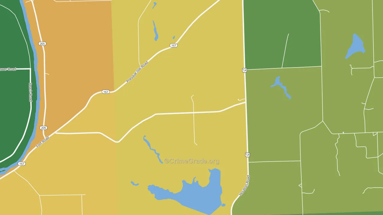 Maple Grove, ME Map of Drug-Related Crime Rates