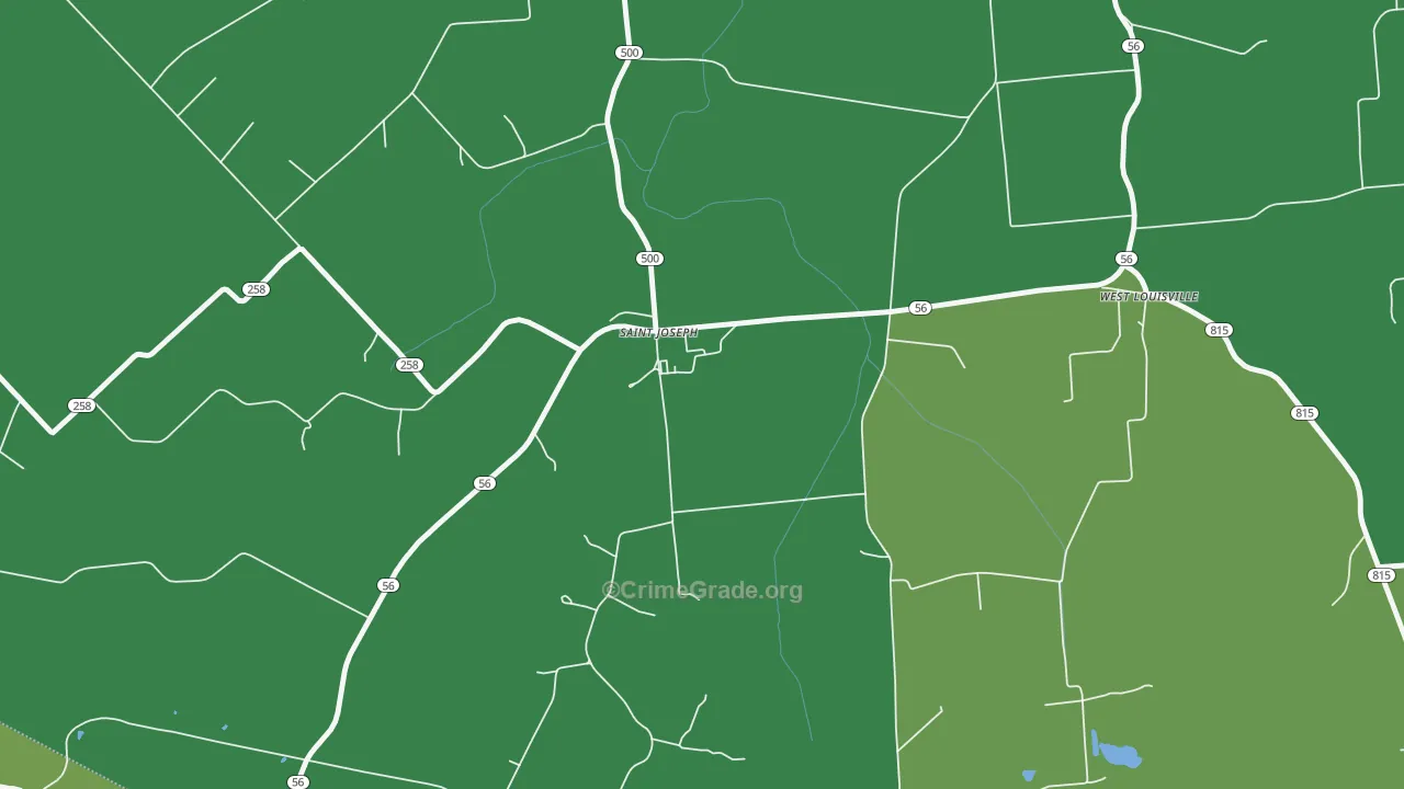 Maple Mount, KY Map of Drug-Related Crime Rates