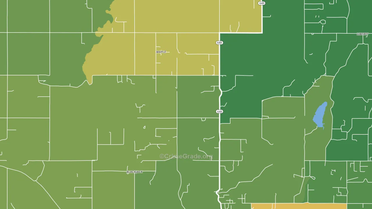 Maple, OK Map of Drug-Related Crime Rates