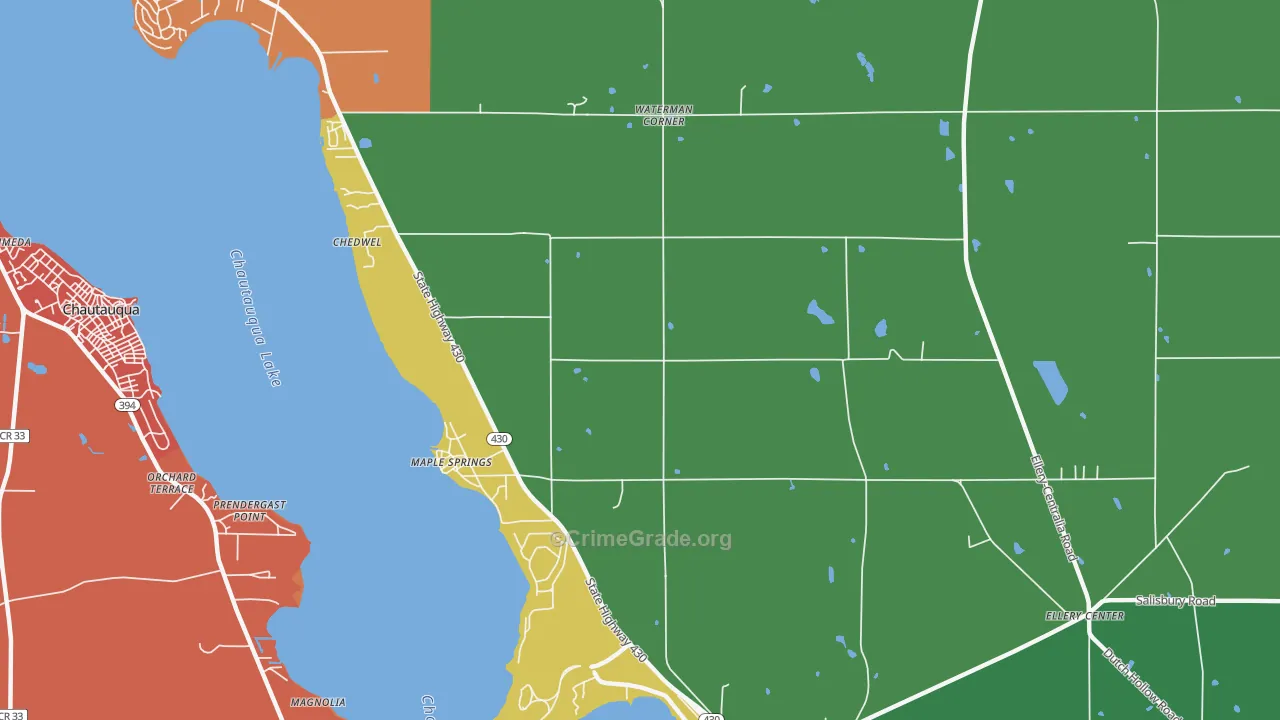 Maple Springs, NY Map of Drug-Related Crime Rates