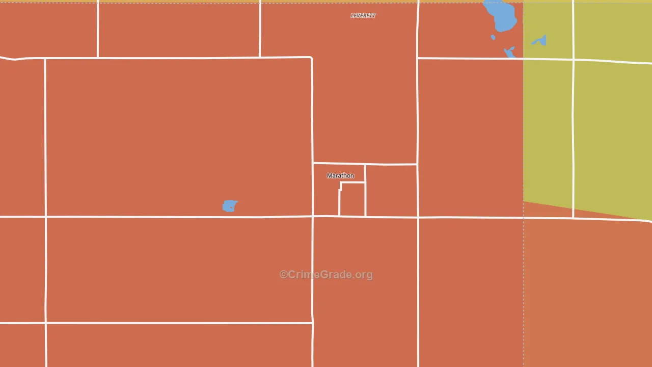 Marathon, IA Map of Drug-Related Crime Rates