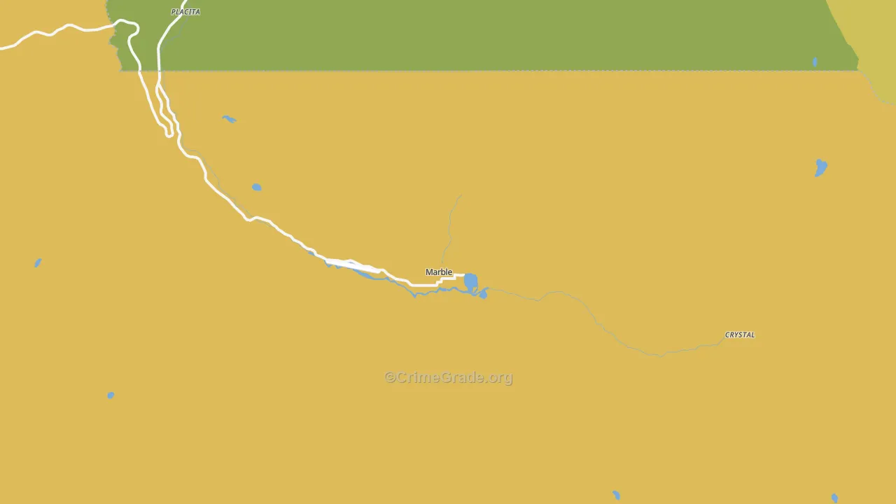 Marble, CO Map of Drug-Related Crime Rates
