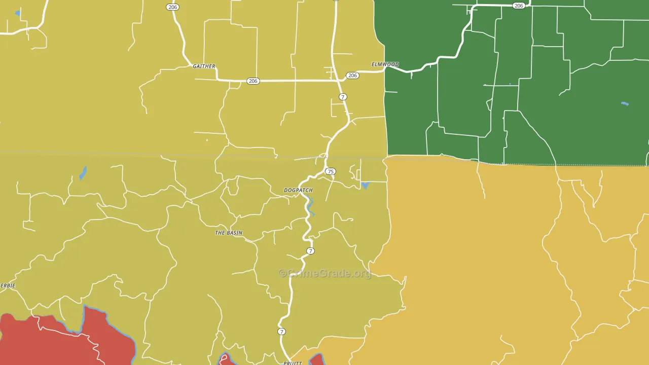 Marble Falls, AR Map of Drug-Related Crime Rates