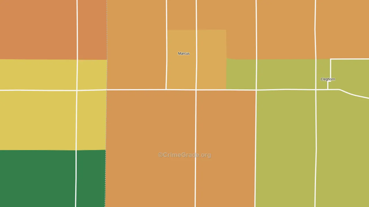 Marcus, IA Map of Drug-Related Crime Rates