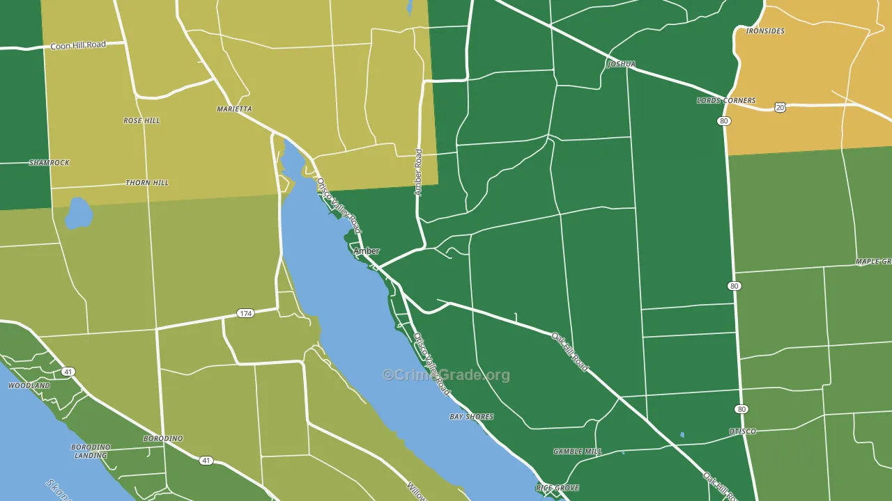 Marietta, NY Map of Drug-Related Crime Rates