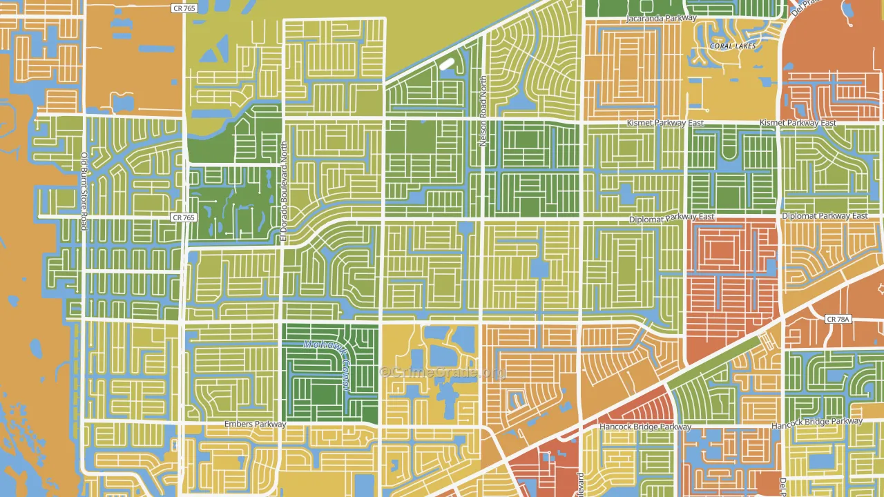 Mariner, Cape Coral, FL Map of Drug-Related Crime Rates