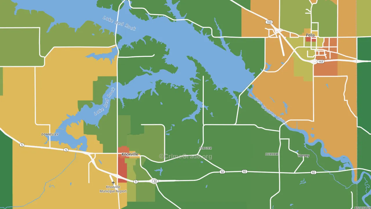 Marion County, IA Map of Drug-Related Crime Rates