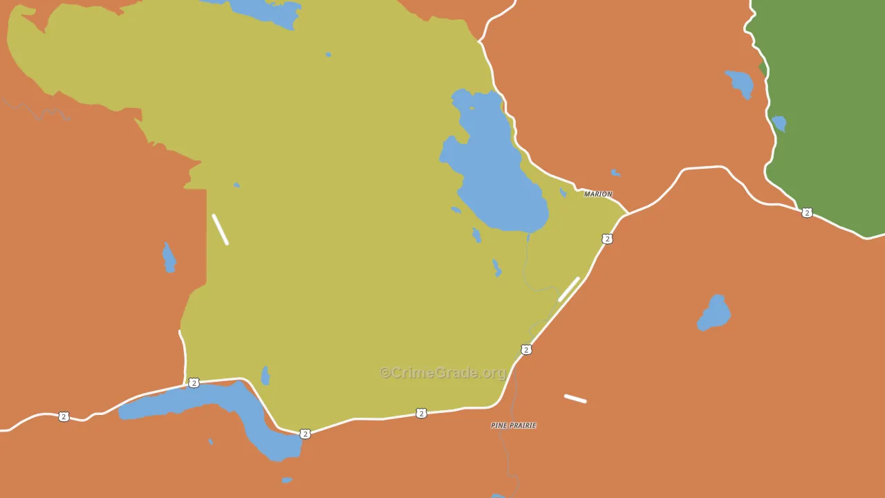 Marion, MT Map of Drug-Related Crime Rates