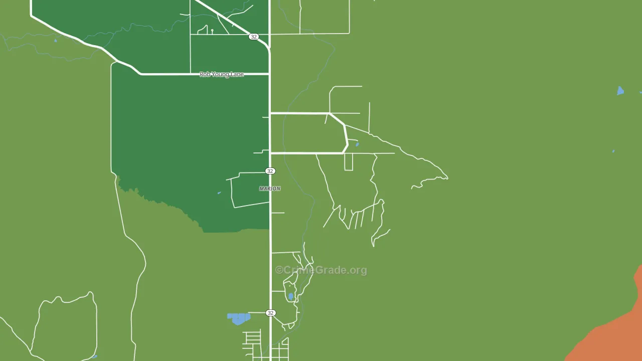 Marion, UT Map of Drug-Related Crime Rates