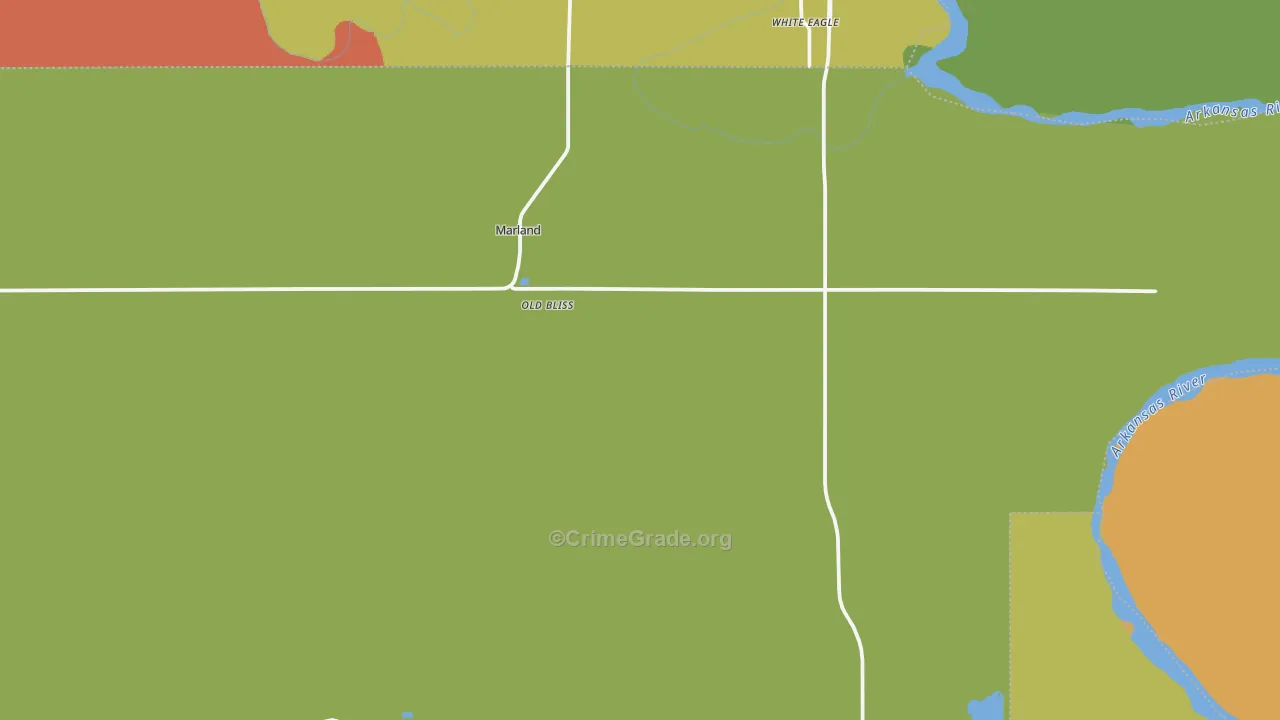 Marland, OK Map of Drug-Related Crime Rates