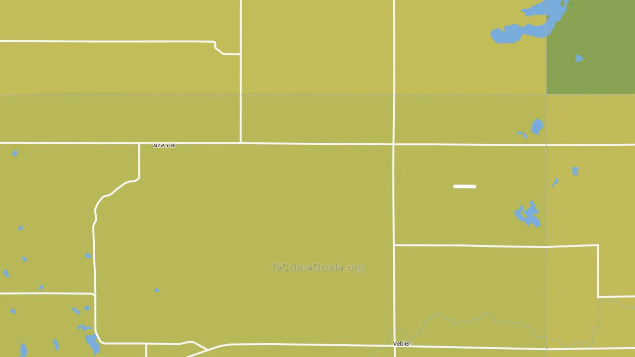 Marlow, SD Map of Drug-Related Crime Rates